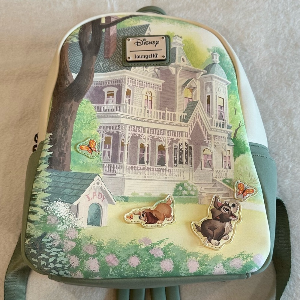 Loungefly Disney Pastel Green and Cream Backpack